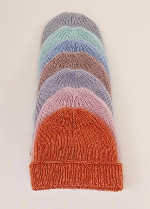 head NANCY – pastel orange – pastel rose – pastel lilac – pastel sandal wood – pastel blue – pastel turquoise by Christiane Buchholz